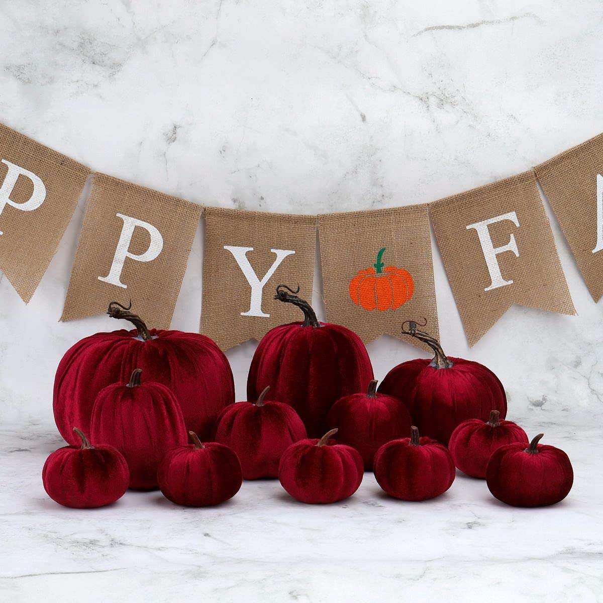 Künstlicher Halloween Kürbis 20cm - Riss Dekoration Aus Schaumstoff