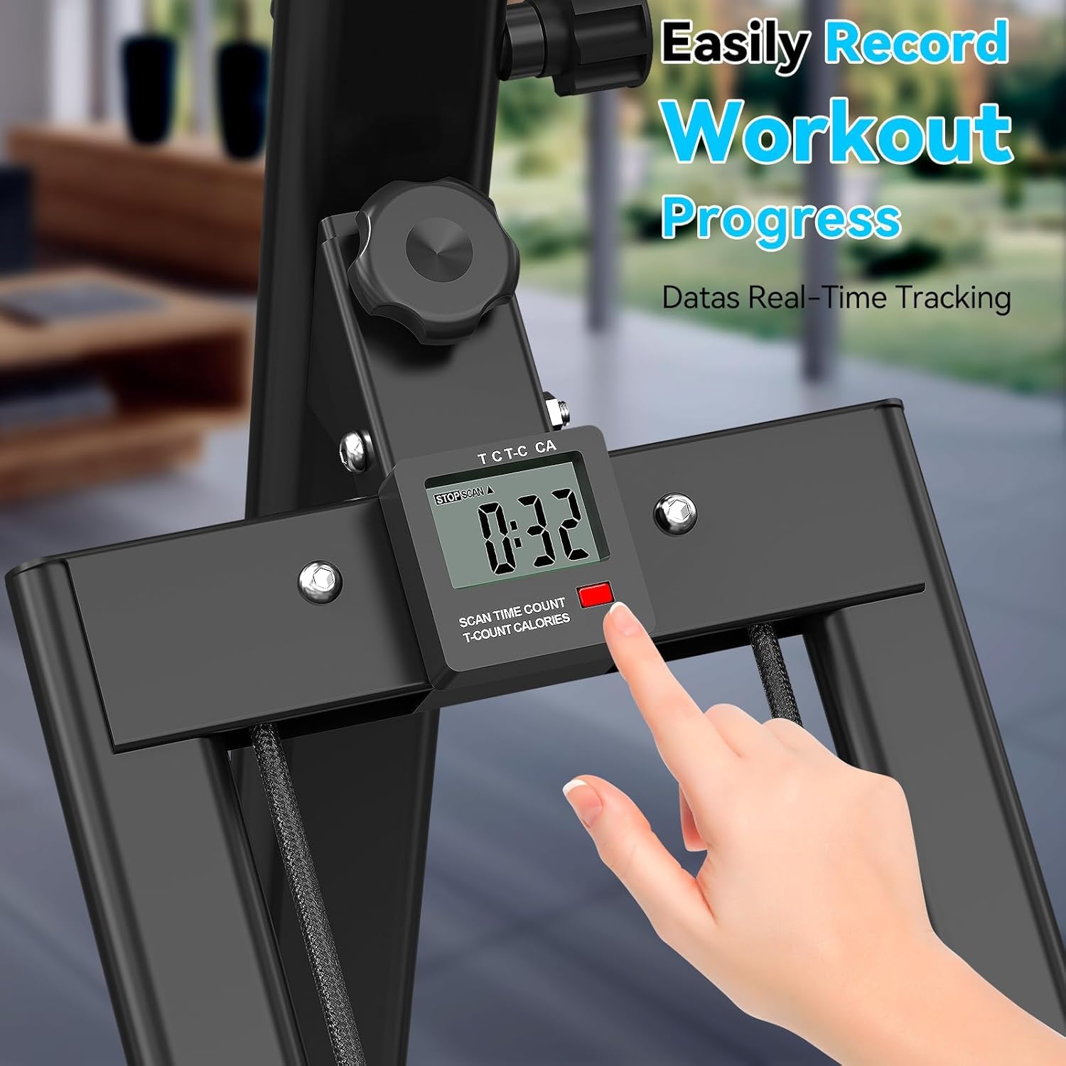Treppensteiger für Zuhause, Treppensteiger, faltbar, großes Pedal, vertikale Klettermaschine für Ganzkörpertraining, Stepper für Training zu Hause mit 110 kg Tragkraft