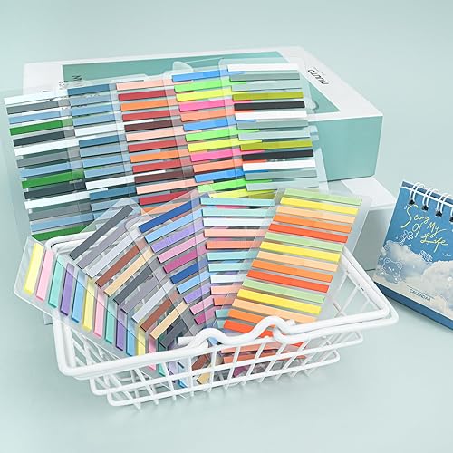 Miniatura 6 de 3000 unidades de cinta resaltadora transparente reutilizable, tiras de resaltado cortas, pestañas de índice, notas adhesivas estéticas para