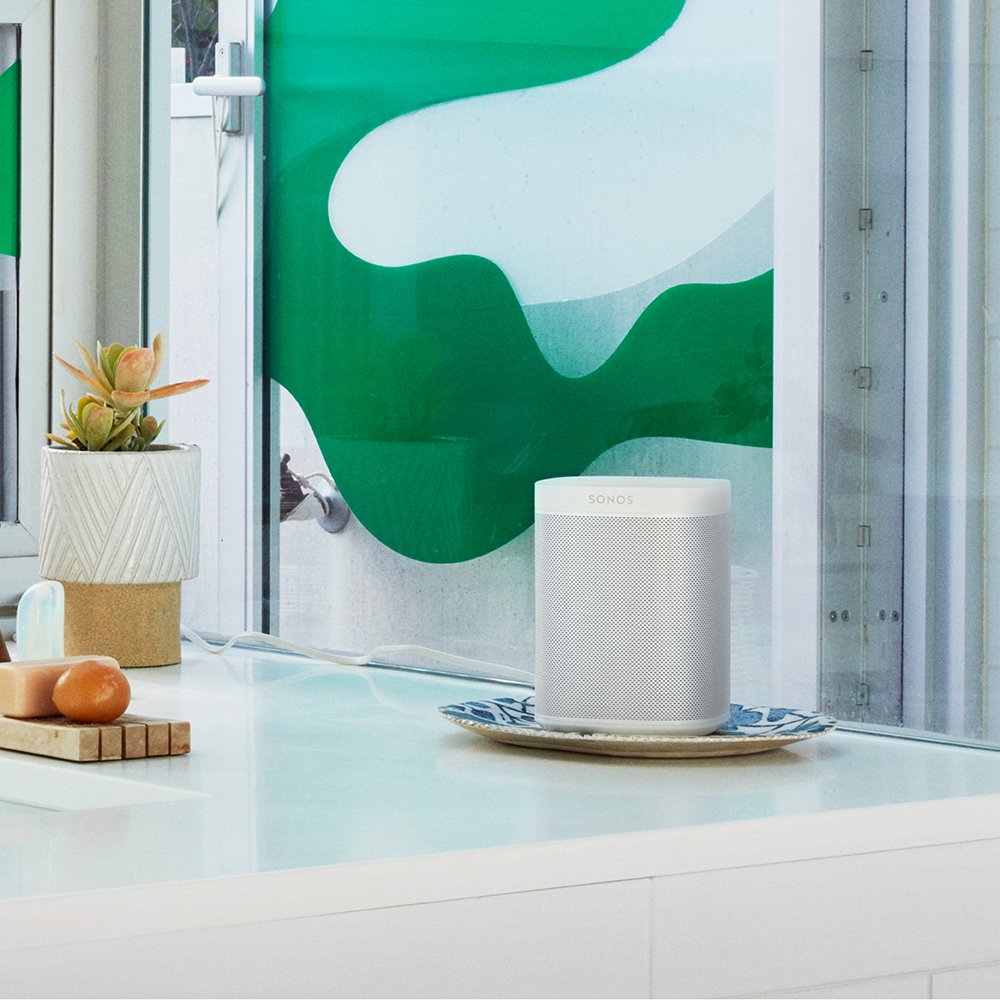 Sonos One Smart Speaker - Juego de 3 Altavoces inalámbricos Inteligentes con Control de Voz Alexa y AirPlay, Tres Altavoces multisala para una transmisión ilimitada de música