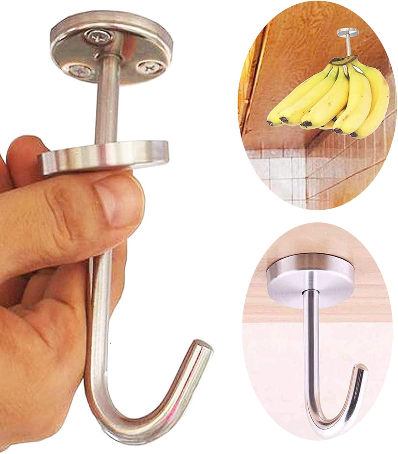 One Banana Hanger Banana Hook Banana Organizer (Stainless