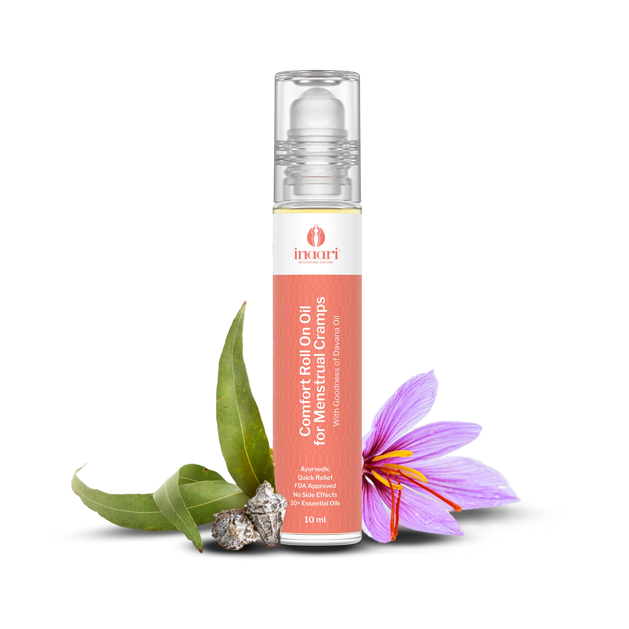 Inaari Comfort Roll On Oil for Menstrual Cramps, Backpain, Headache, Period Pain Relief | Enriched with Ayurveda Extracts Essential Oils & Herbs | 10 ml (Pack of 1) (B0BSFFVGDK) Amazon Price History, Amazon Price Tracker