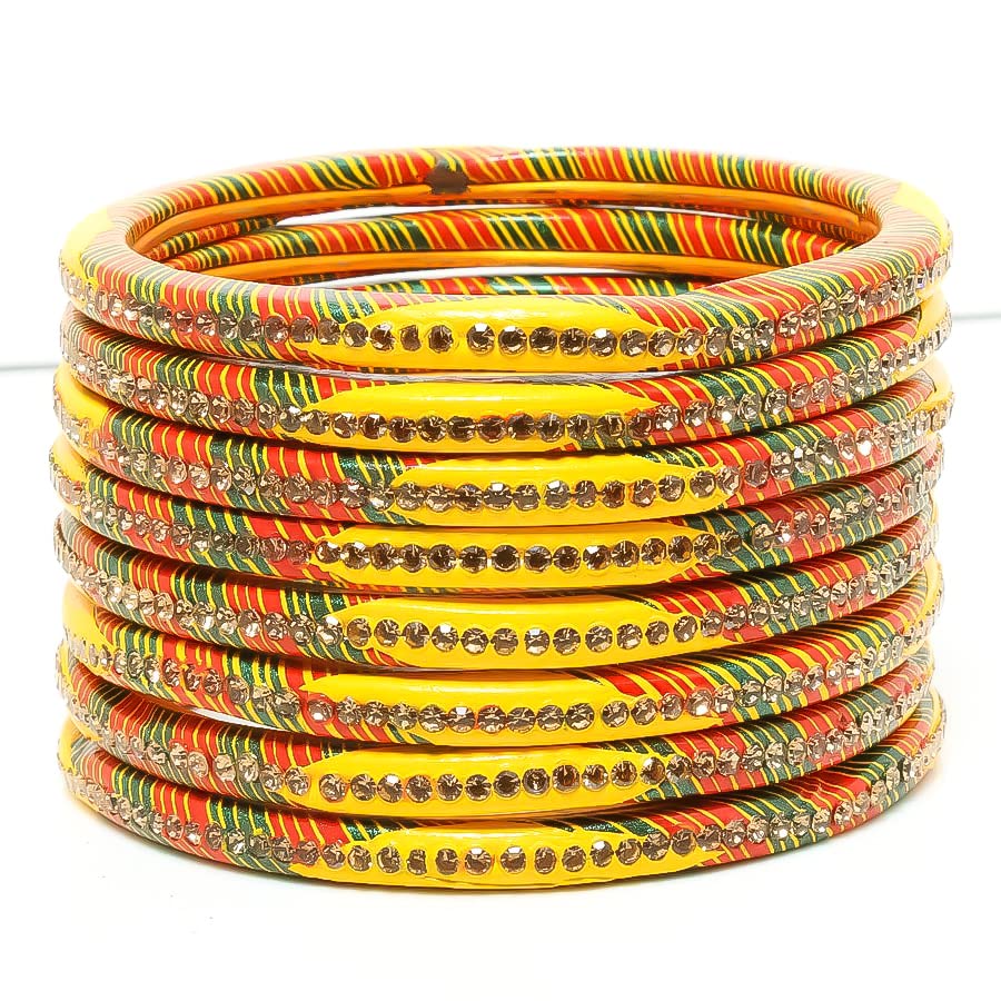 Suprimo Fashion Bangles Yellow Colour Rajasthani Lakh Jaipuri Famous Handemade Lac Bangles Chudi for Women & Girls Regular, Casual, Functions, Haldi (2.6) (B0BZZCZW2L) Amazon Price History, Amazon Price Tracker