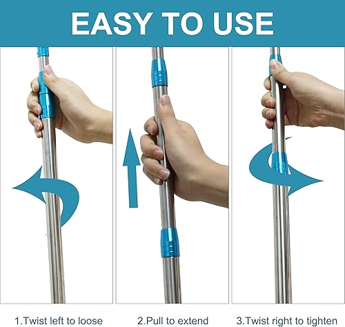 Miniatura 5 de SUNCARACCL Recuperador de carga para camión, herramienta de alcance de 6 pies para cama de camioneta, herramienta de alcance extensible multiusos