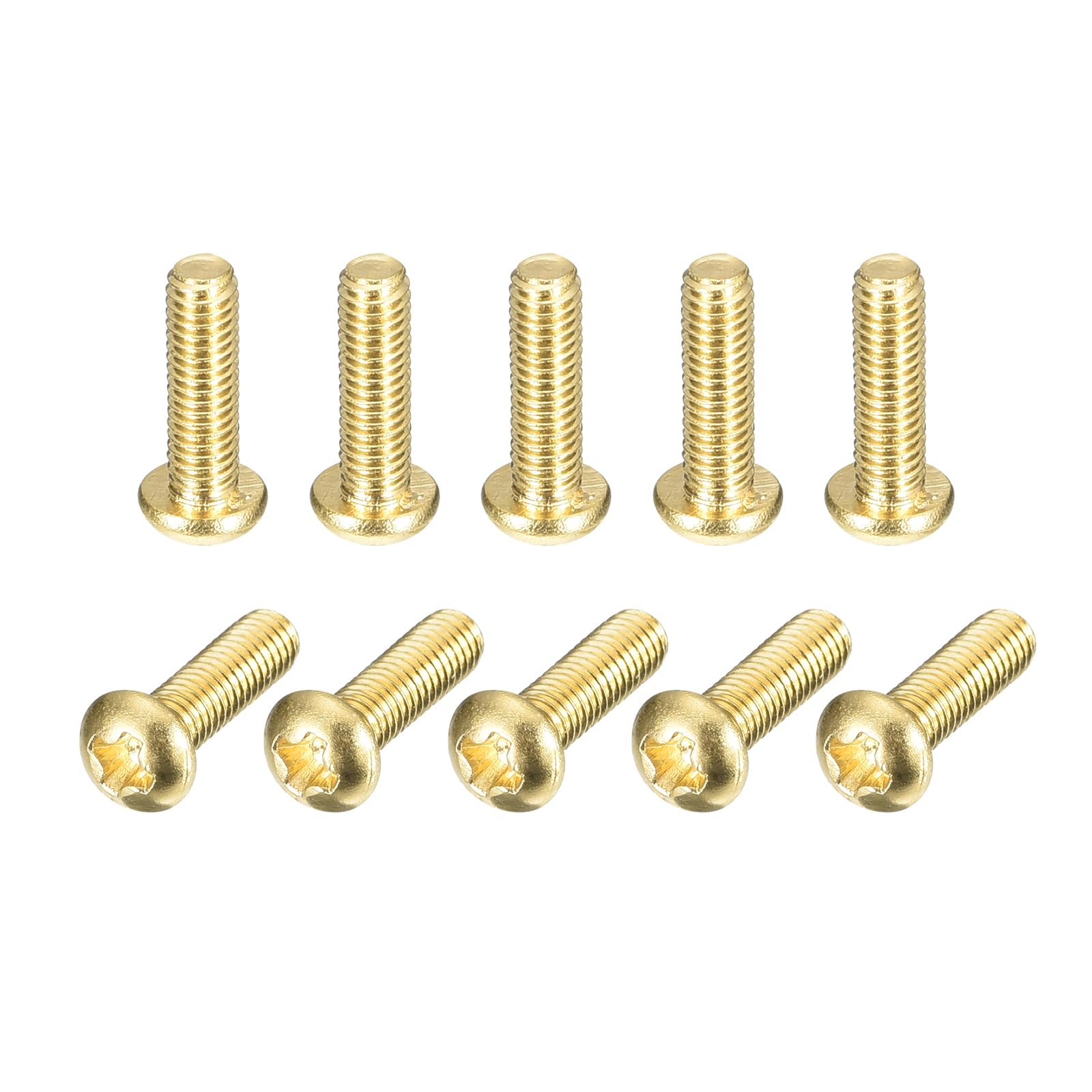 Brass Machine Screws - 60 Pcs M3x6mm -24 Brass Machine Screws - 60 Pcs M3x6mm -24