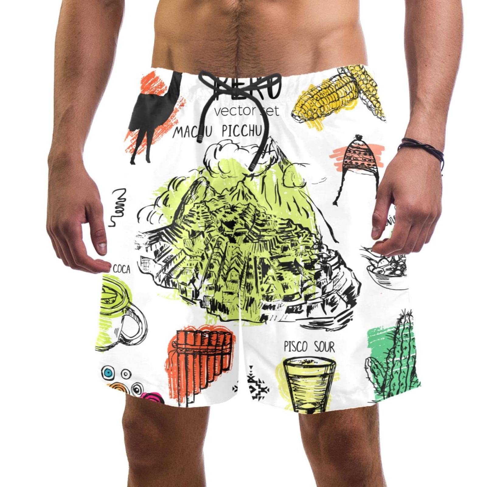 Maillots de bain hommes JDEZ short de plage anti frottement pour peau sensible - 6