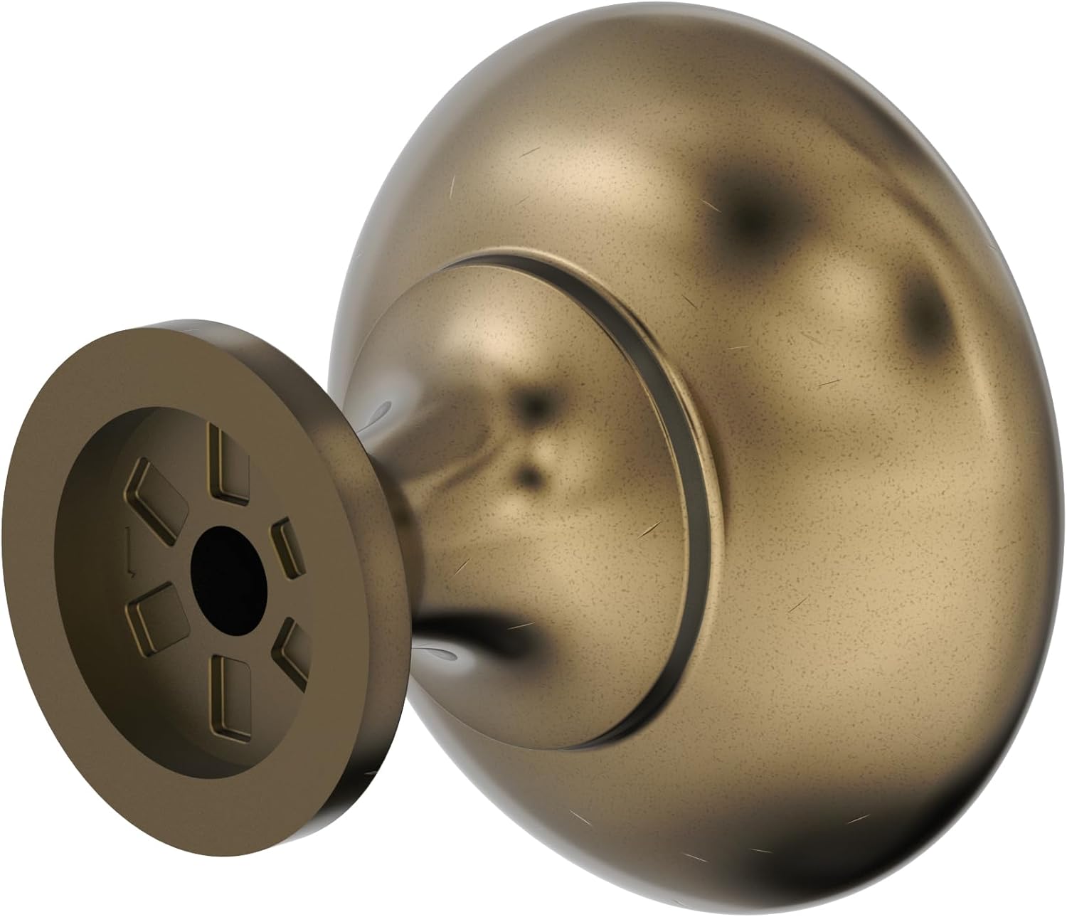 Amerock | Cabinet Knob | Burnished Brass | 1-1/4 inch (32 mm) Diameter | Edona | Drawer Knob | Cabinet Hardware (Pack of 1)