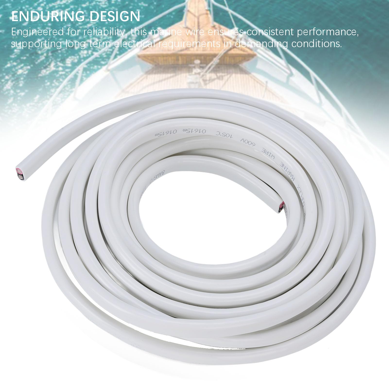 Marine Grade 10 AWG 30ft 2 PVC POWER LINA PVC OFC Izolowany kabel elektryczny do przyczepy kempingowej 600V