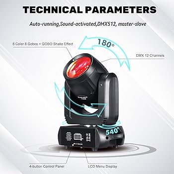 Amazon.com: 150W Moving Head DJ Lights LED Stage Light Beam Spot