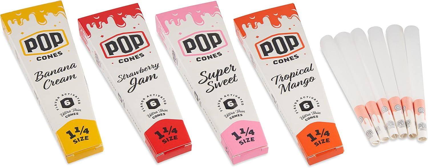 Pop Cones Ultra Thin Cones Prerolled Cone With Filter Tip