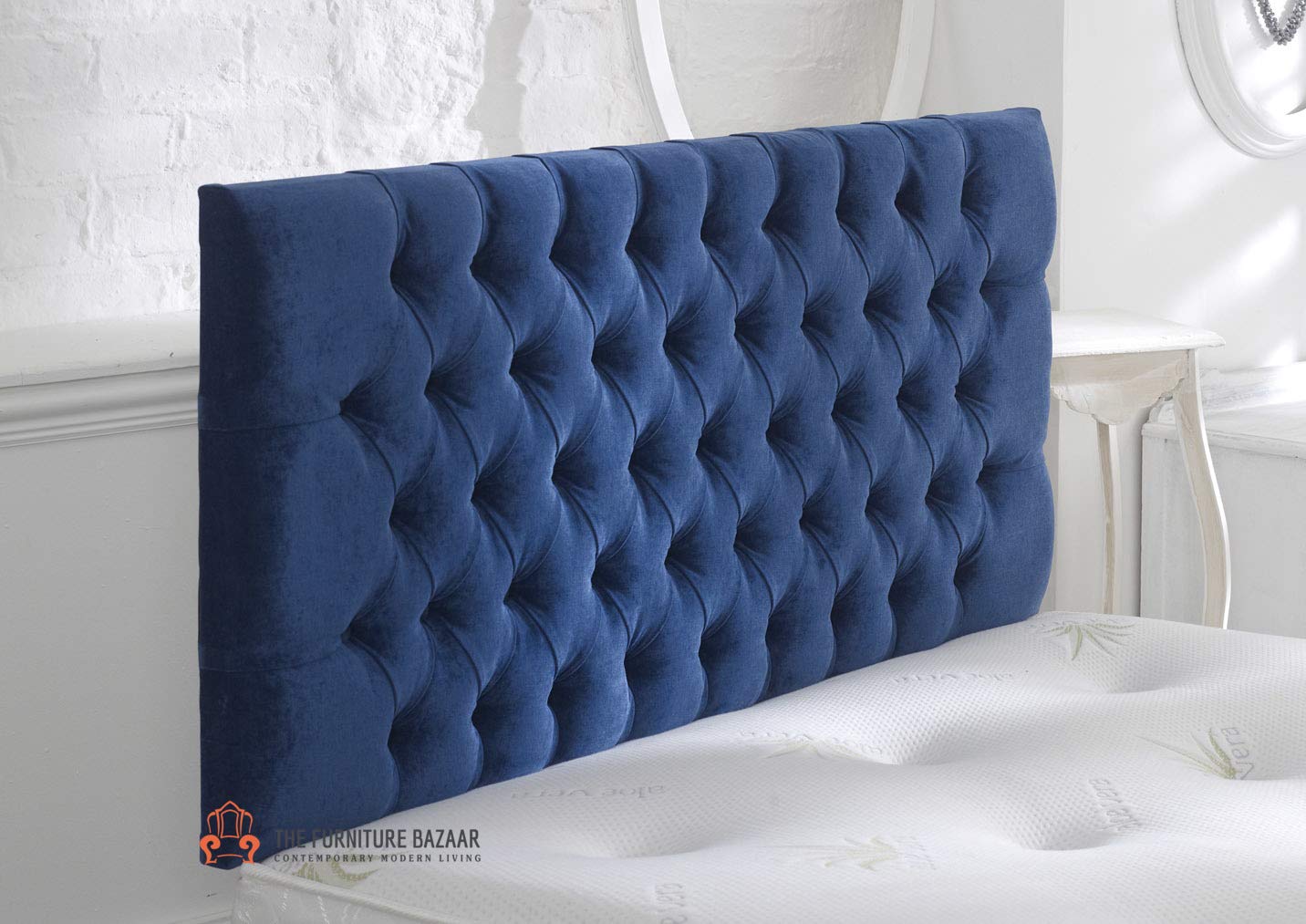The Furniture BazaarChesterfield Upholstered Headboard 26" Tall (4ft Small Double)