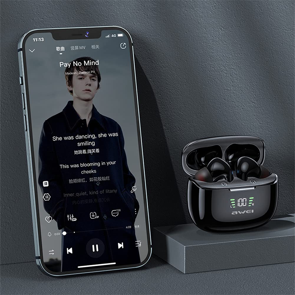 Prawdziwe bezprzewodowe słuchawki, słuchawki Surround Gaming Headset, 5.2 Słuchawki Bluetooth Słuchawki Słuchawki wbudowany MIC, do działania treningu siłowego