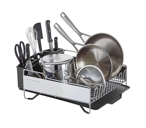 KitchenAid Large Capacity Full Size Rust Resistant Dish Rack with