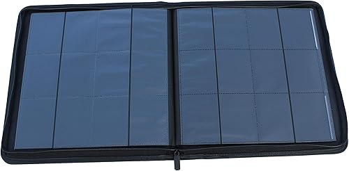 Miniatura 9 de WINTRA Carpeta de tarjetas azules de 12 bolsillos, álbum de coleccionistas de tarjetas coleccionables de carga lateral, tarjetero premium con 720