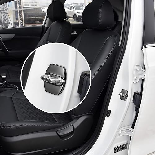 Miniatura 4 de TOMALL 4 pestillos de bloqueo de puerta de automóvil compatibles con Kia Stinger Sorento Soul GT-line GT2 GT1 Optima Forte K5 Accesorios de acero