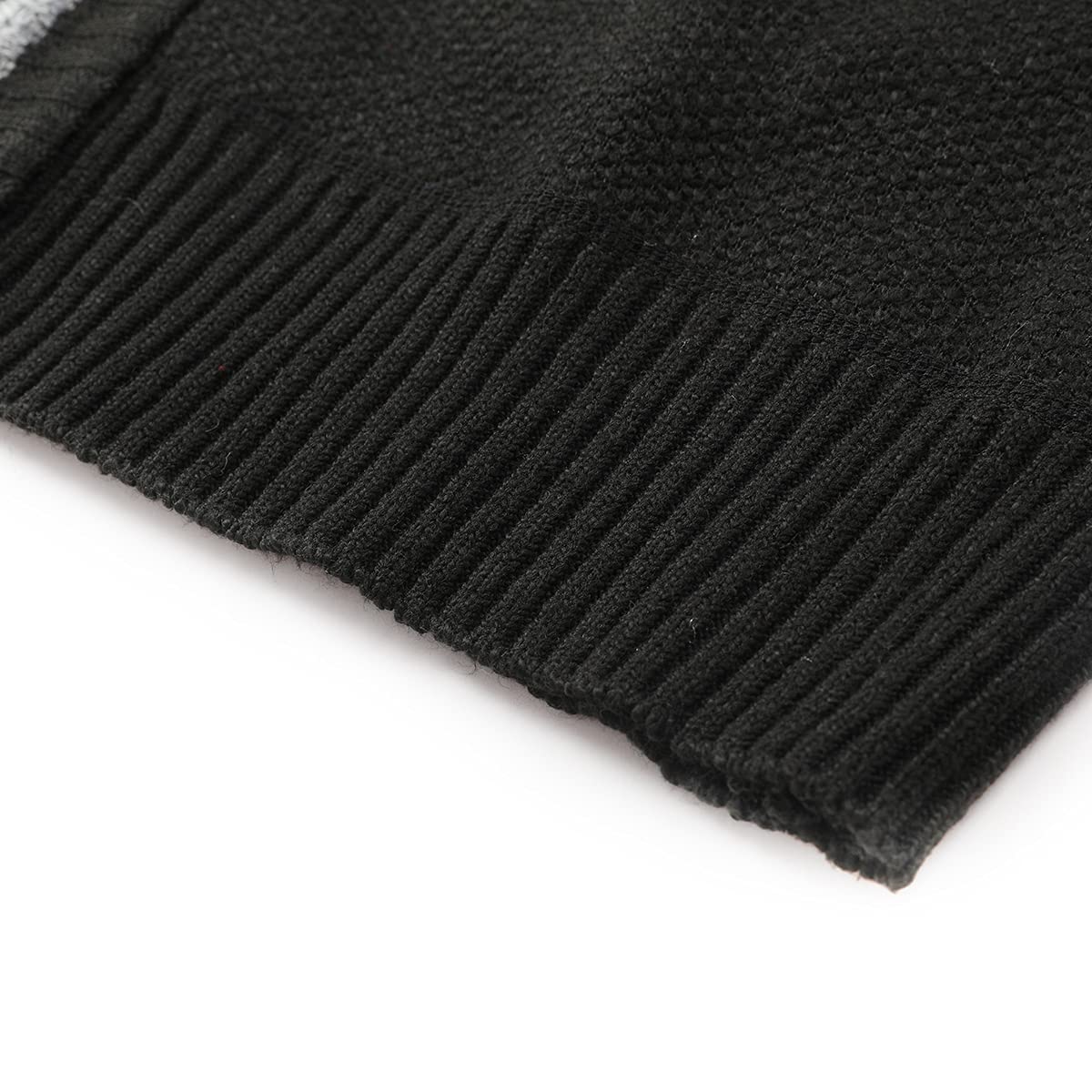 YOUTHUP Cardigan Maille sans Manche Homme Gilet Tricoté Epais Zippé Slim Fit Casual Chaud Veste Col Montant