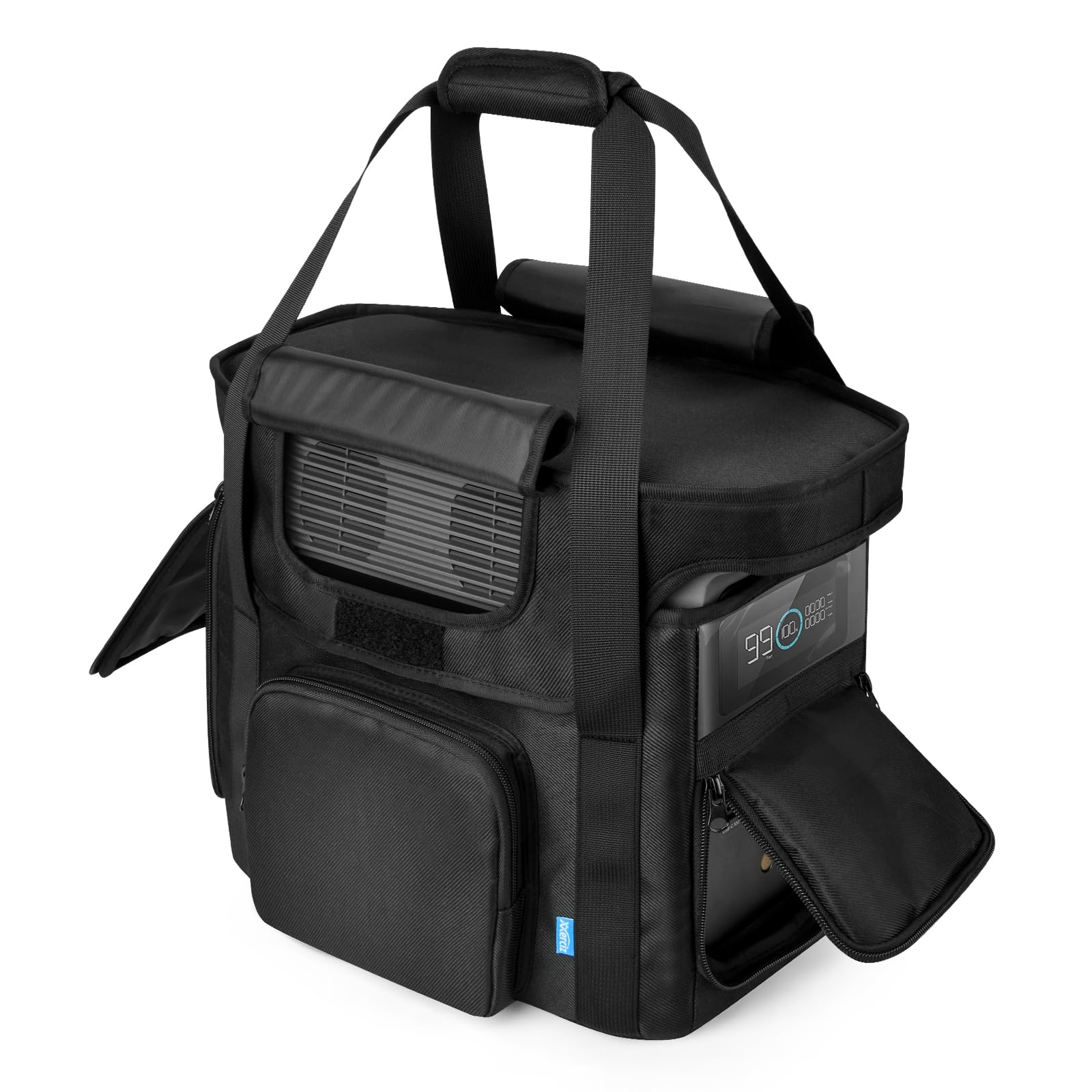 Xxerciz Travel Bag Compatible with ECOFLOW DELTA 2 Portable Power Station, Heavy Duty Power Storage Case with Shoulder Strap Handle, Generator Cover
