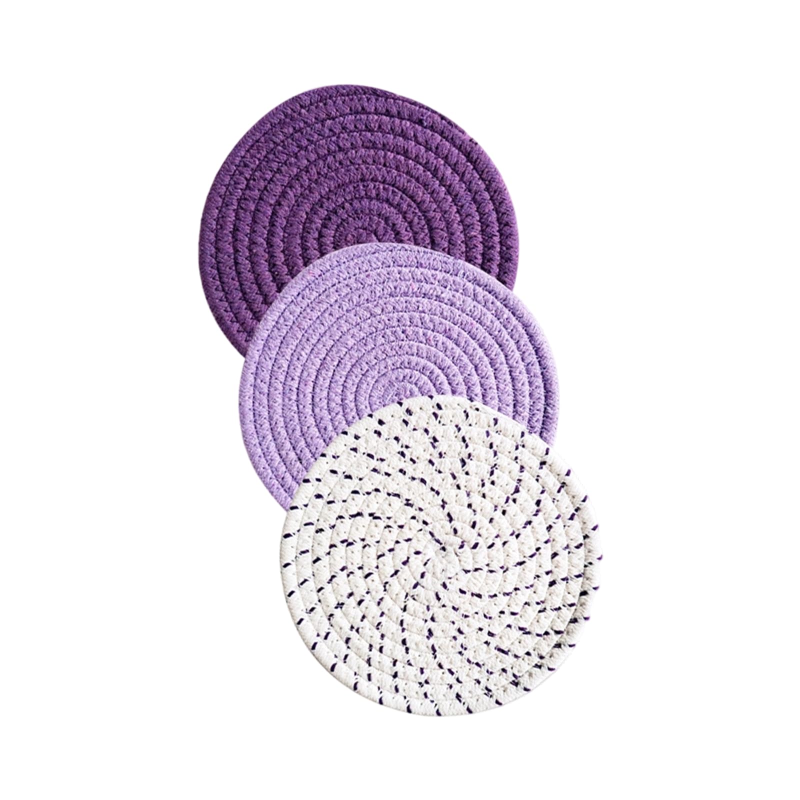 3Pcs Cotton Rope Placemat Nonslip for Kitchen Dining Kitchen Countertop Protectors