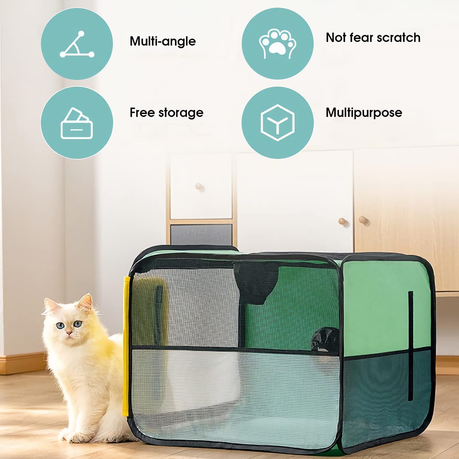 Caja De Secado para Mascotas, Portátil, Plegable, para Mascotas, Secador De Pelo para Mascotas, Aseo Limpio, Secador De Casa, Jaula para Perros Y Gatos, Caja De Secado, Bolsa De Viaje De Lado Suave