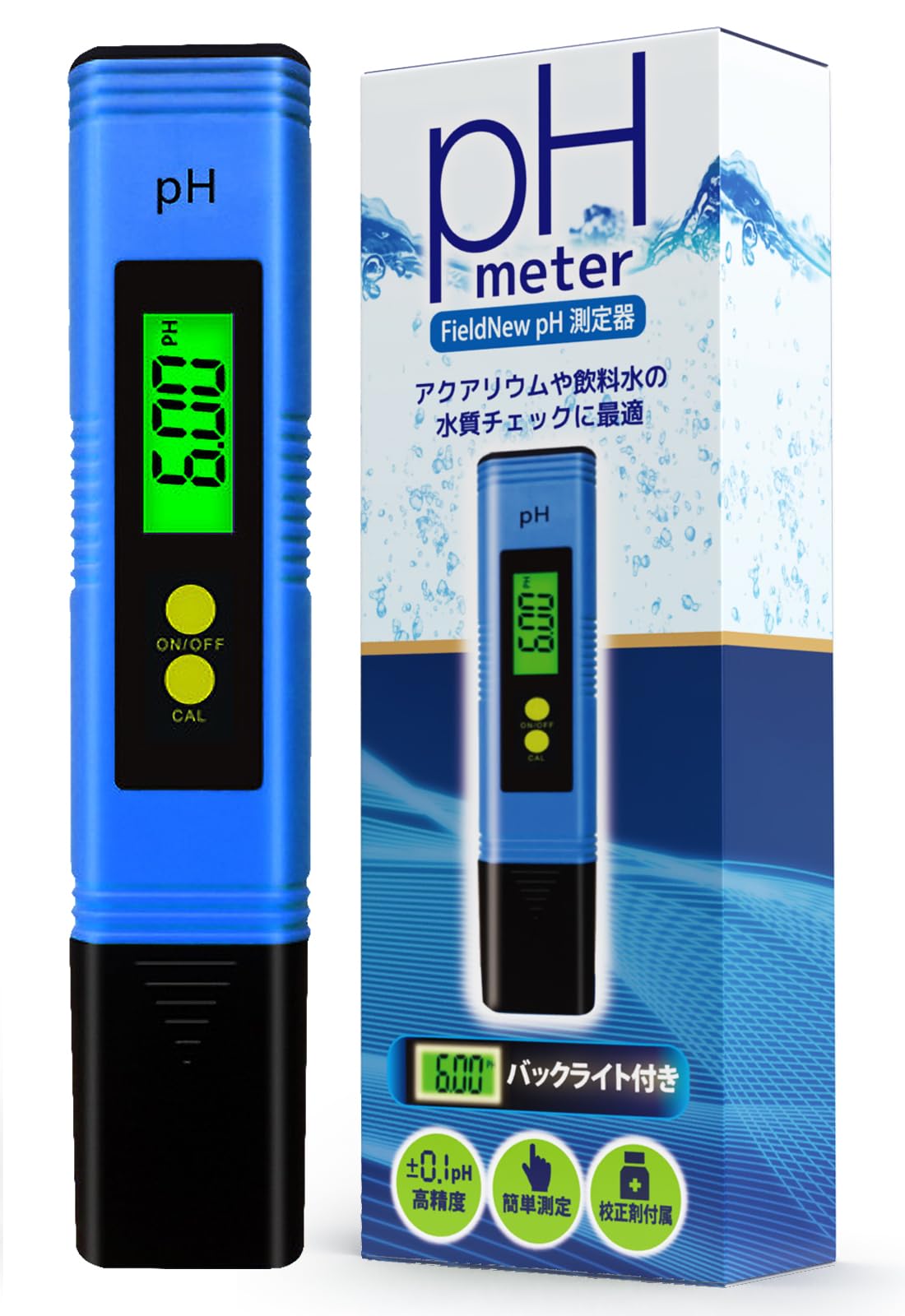 Amazon | FieldNew【マイベスト選出】ph測定器 国内検品済 保証書付き