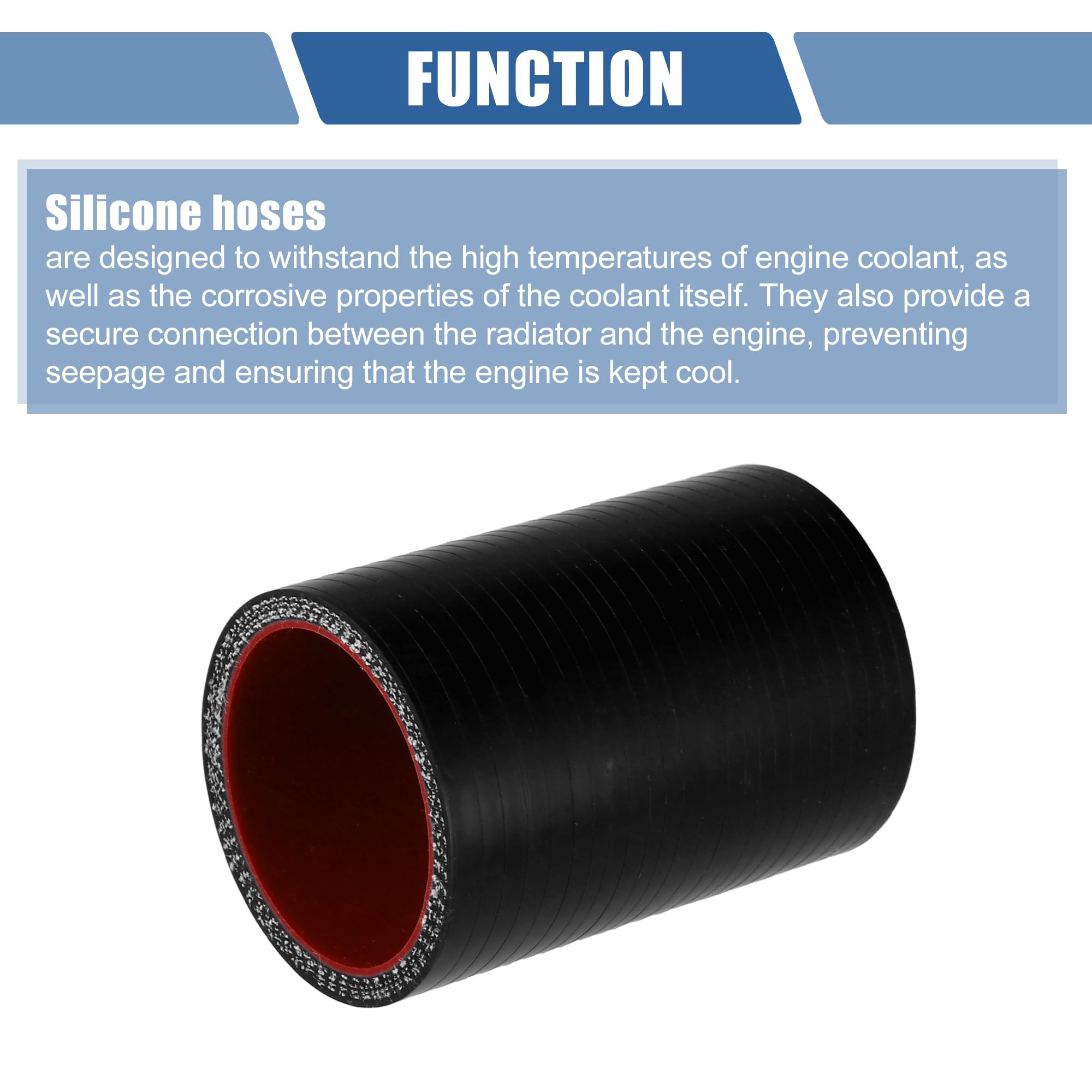 Avec 2 Colliers Serrage Tuyau En Silicone Voiture 0 Degré 45-51mm / 1,77-2,01 Id 76mm / 2,99 Tuyau Refroidissement Silicone Noir Avec 2 Colliers Serrage Tuyau En Silicone Voiture 0 Degré 45-51mm / 1,77-2,01 Id 76mm / 2,99 Tuyau Refroidissement Silicone Noir