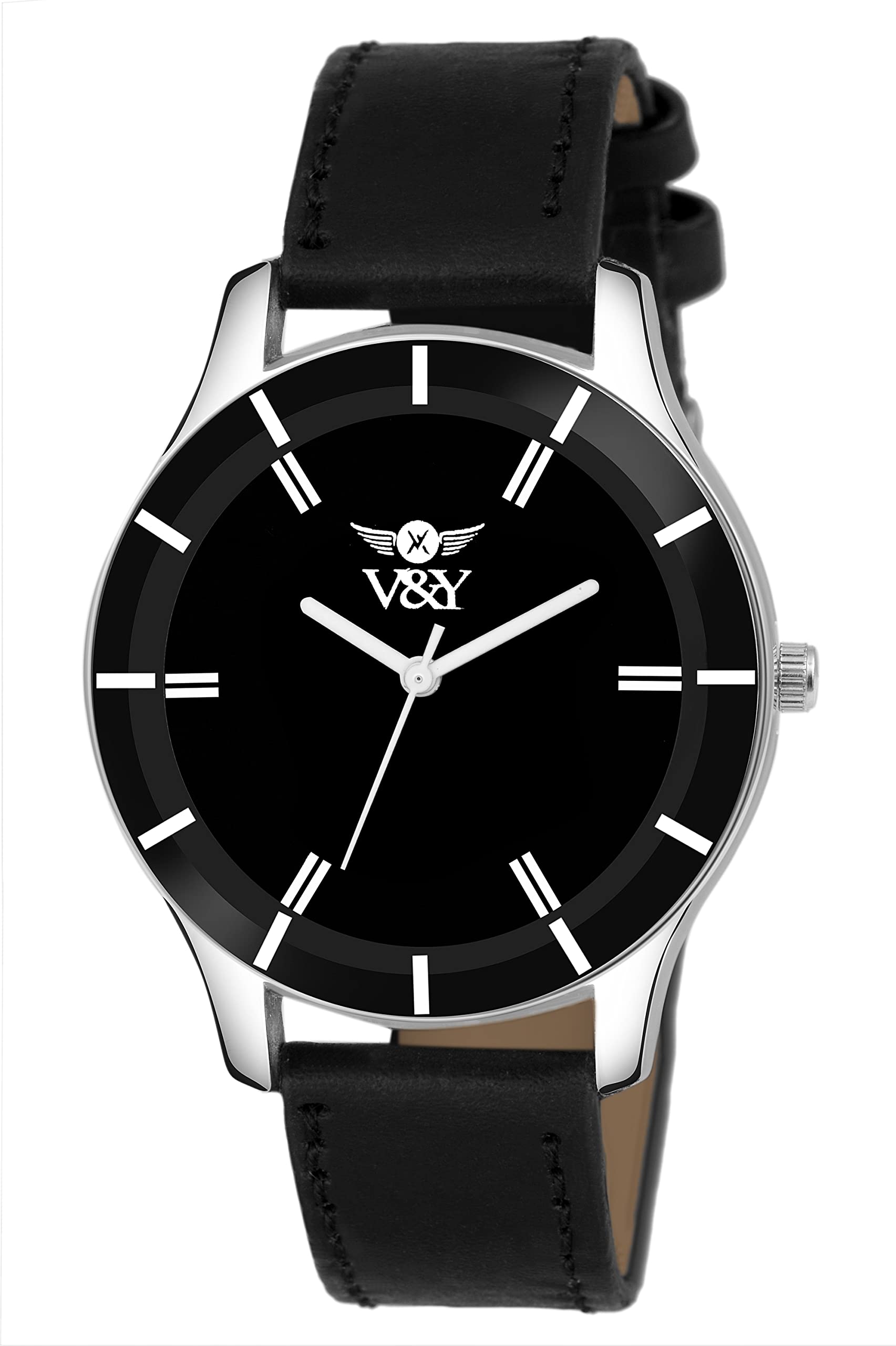 V&Y Unique Stylish Black Analogue Dial with Leather Strap Watch Women & Girls (B0BSPV3B4B) Amazon Price History, Amazon Price Tracker