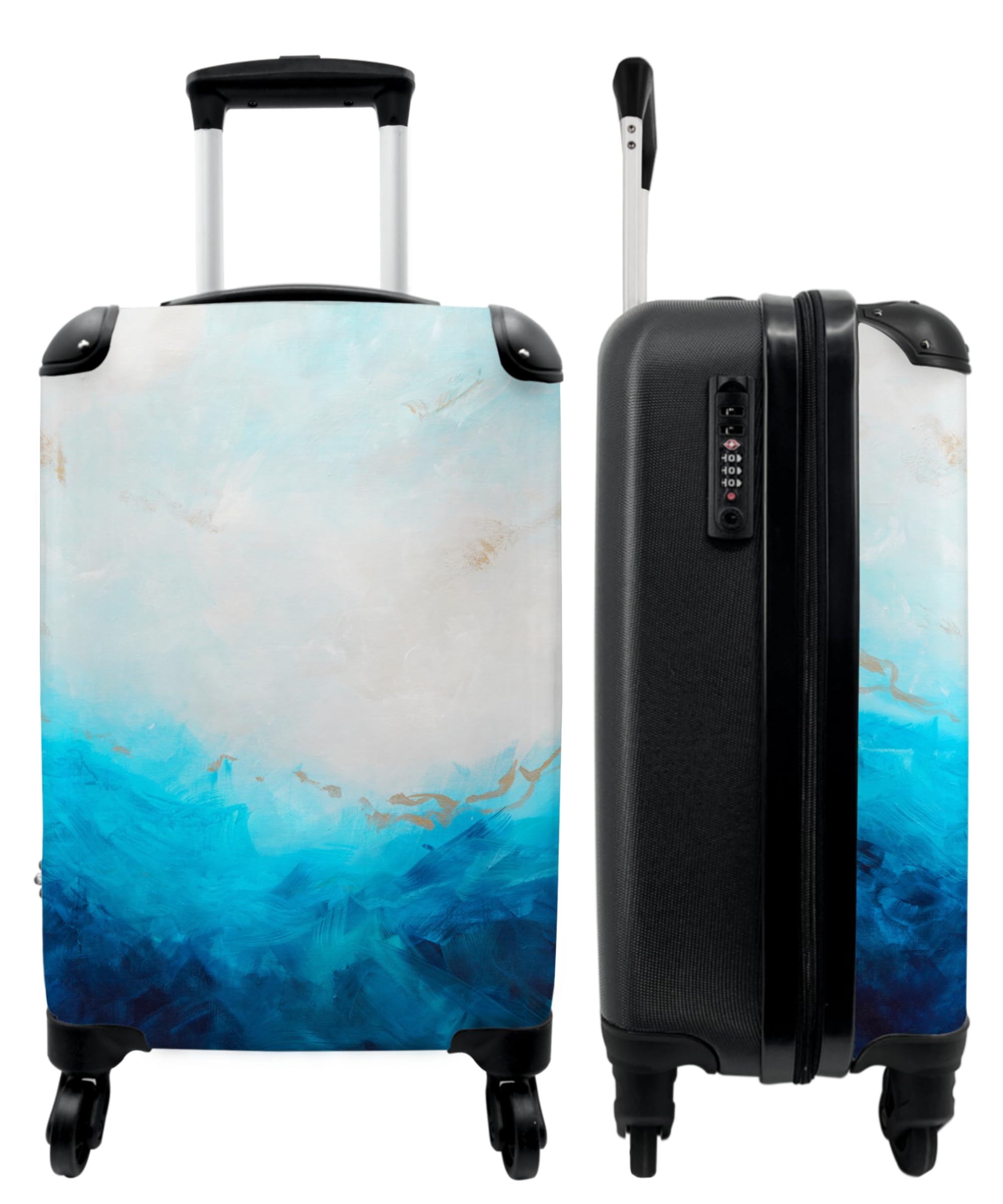NoBoringSuitcases© Valigia Bagaglio a mano Trolley piccola