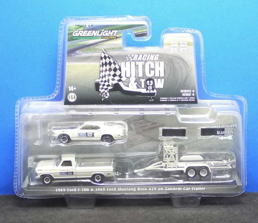 グリーンライト Ford F-100 & Mustang Boss 429 Amazon | 1/64