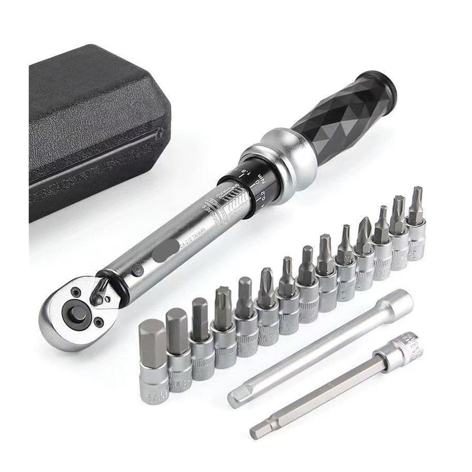 Herramientas for bicicleta, Kit de llave dinamométrica de trinquete for bicicleta de 1-25 NM, herramientas de Reparación de bicicletas multifunción, llave hexagonal