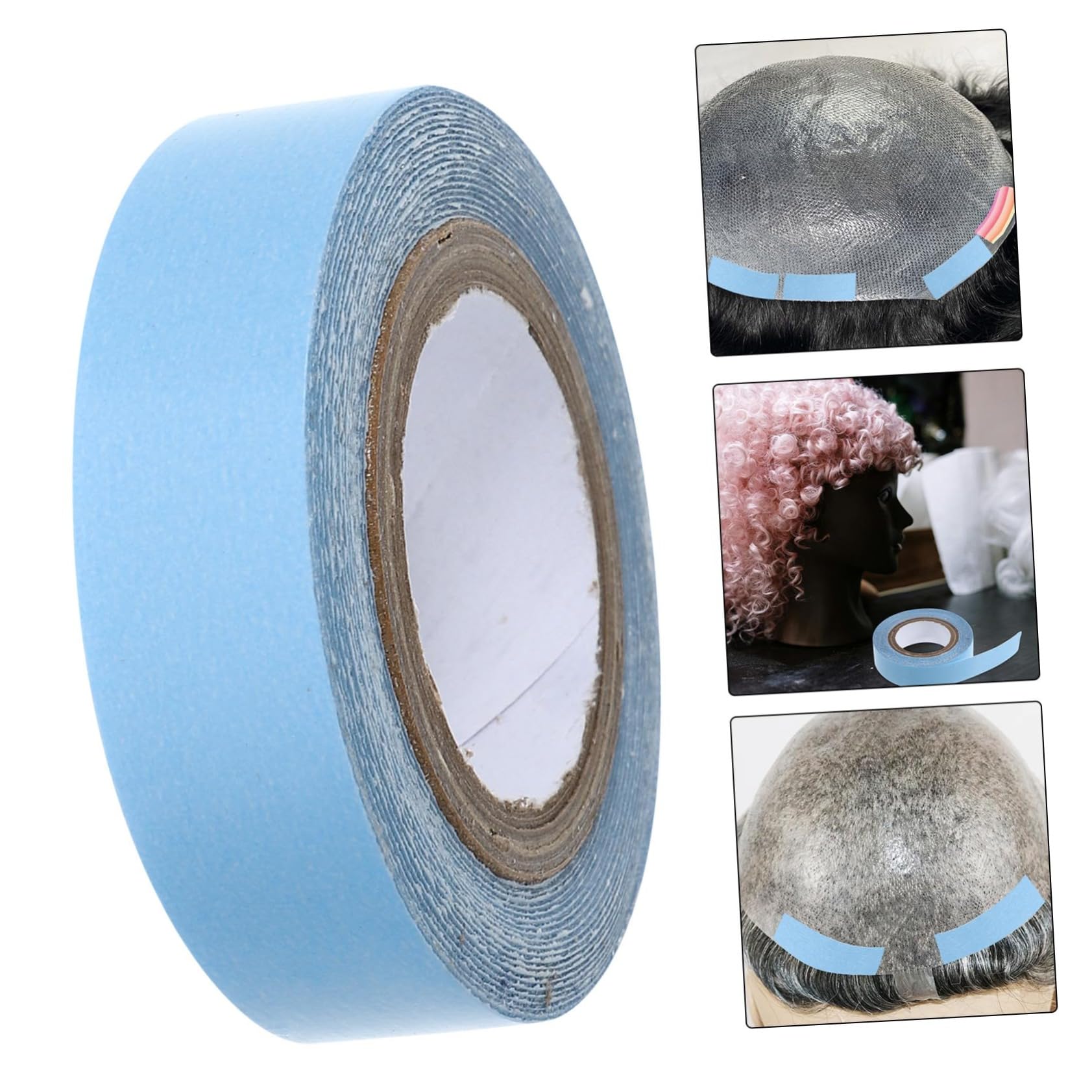 NULYLU 2 Rolls Lace Front Wig Tape Double Sided Hair Extension Adhesive for Wig Glue True Scalp Tape