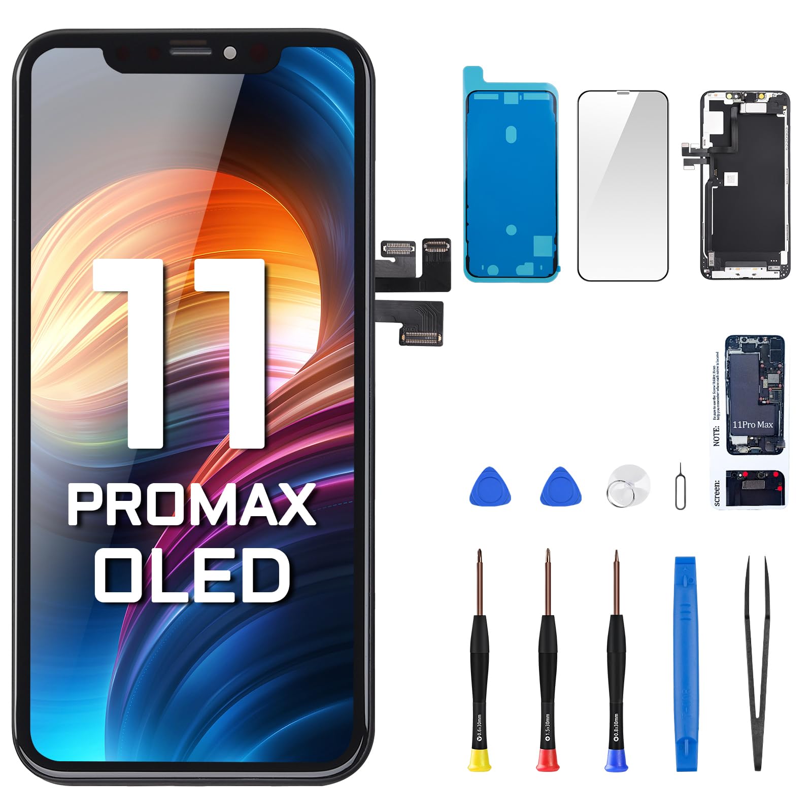 ト*イ様 iPhone11Pro DGSCSMY [OLED] for iPhone 11 Pro Max Screen Replacement with Front