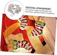 Vista 4 de 1 juego de luces LED de hadas de luces de Navidad, calcetines de Navidad, luz colgante de Navidad, luz de hadas de Navidad, luces de hadas
