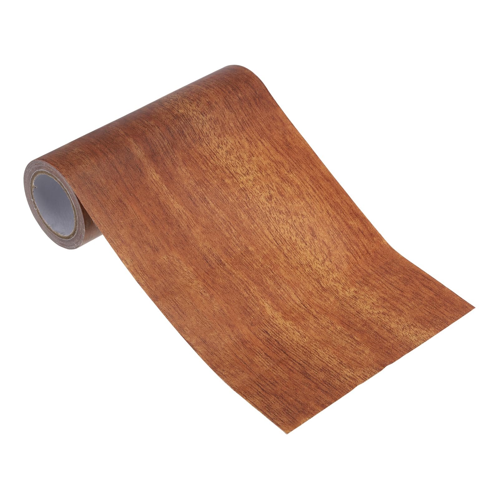 PATIKIL Wood Grain Repair Tape 4.7" x15ft, Self Adhesive Realistic Textured Repair Tape Patch for Floor Door Table Cabinets Desk,Mahogany
