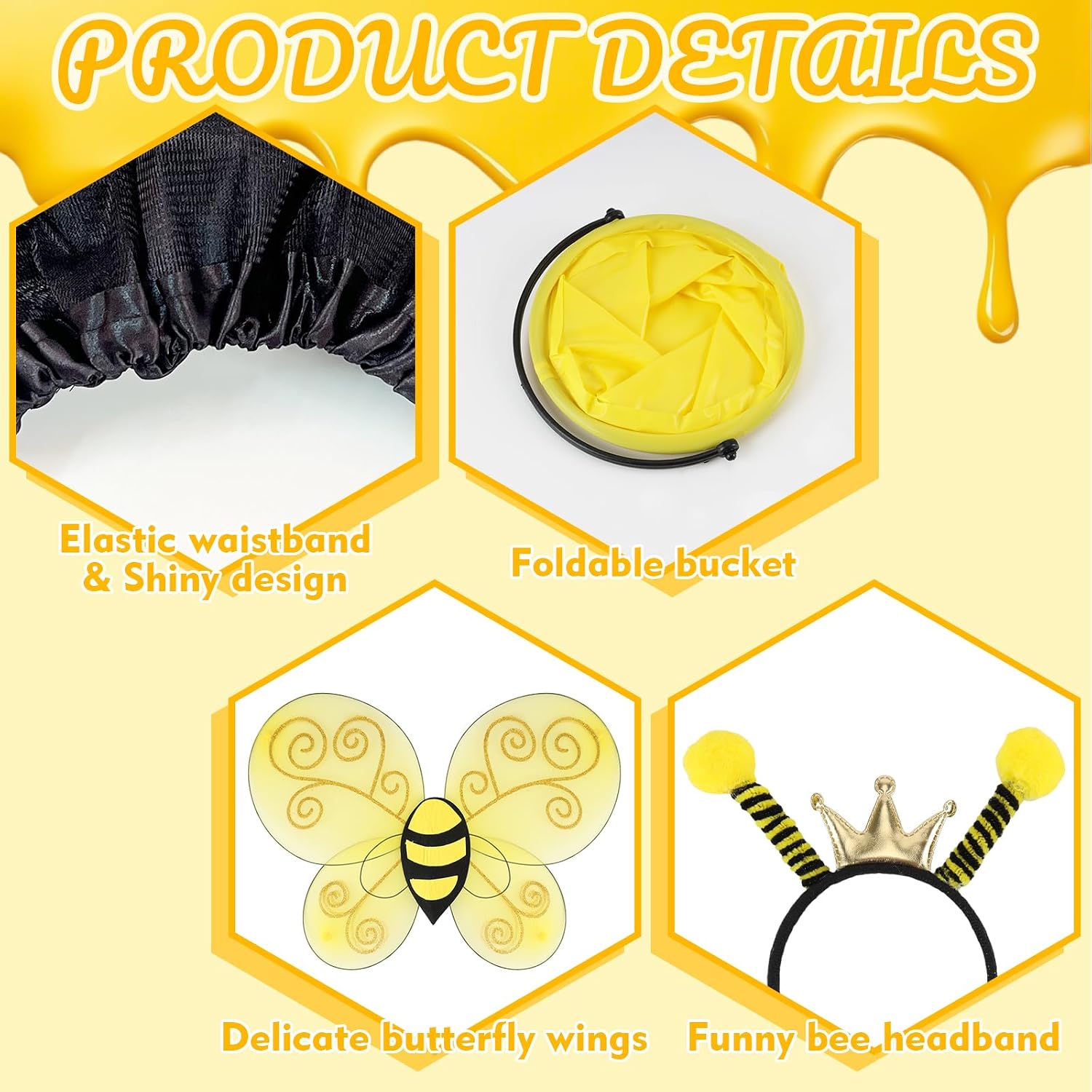 Halloween Queen Bee and Beekeeper Costume Couple Cosplay Set