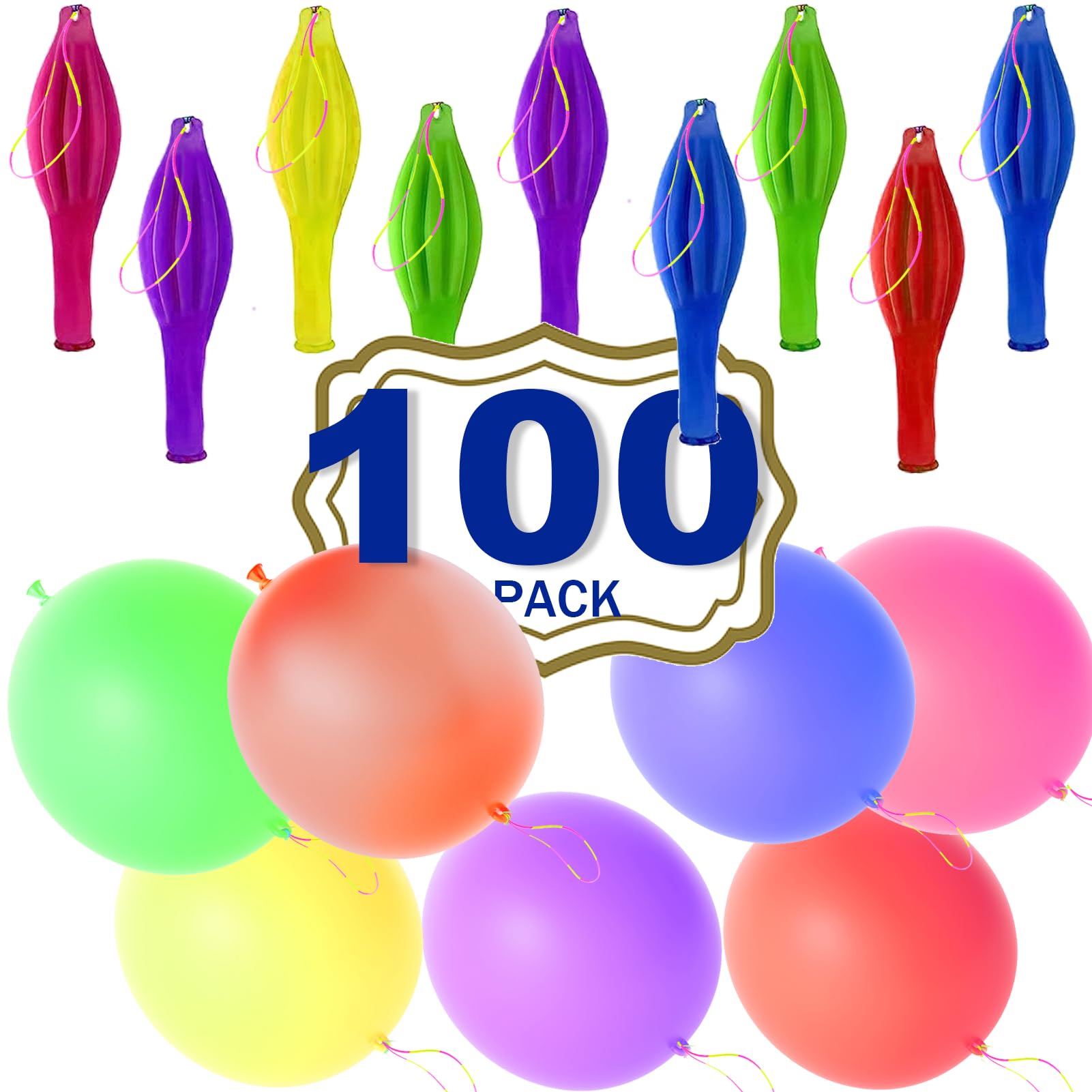 100 pack Punch Balloons heavy duty/bulk party favors / 18 inch