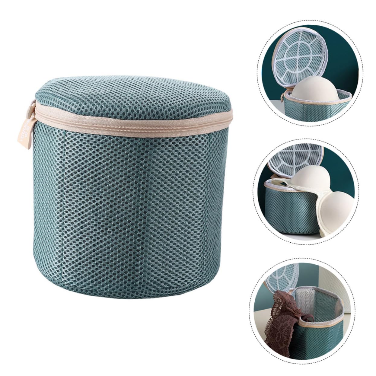 PRETYZOOM Bolsa De Lavandería Lavable De 2 Piezas Material De Poliéster Que Protege La Ropa De Torceduras Cremallera De Fácil Apertura.