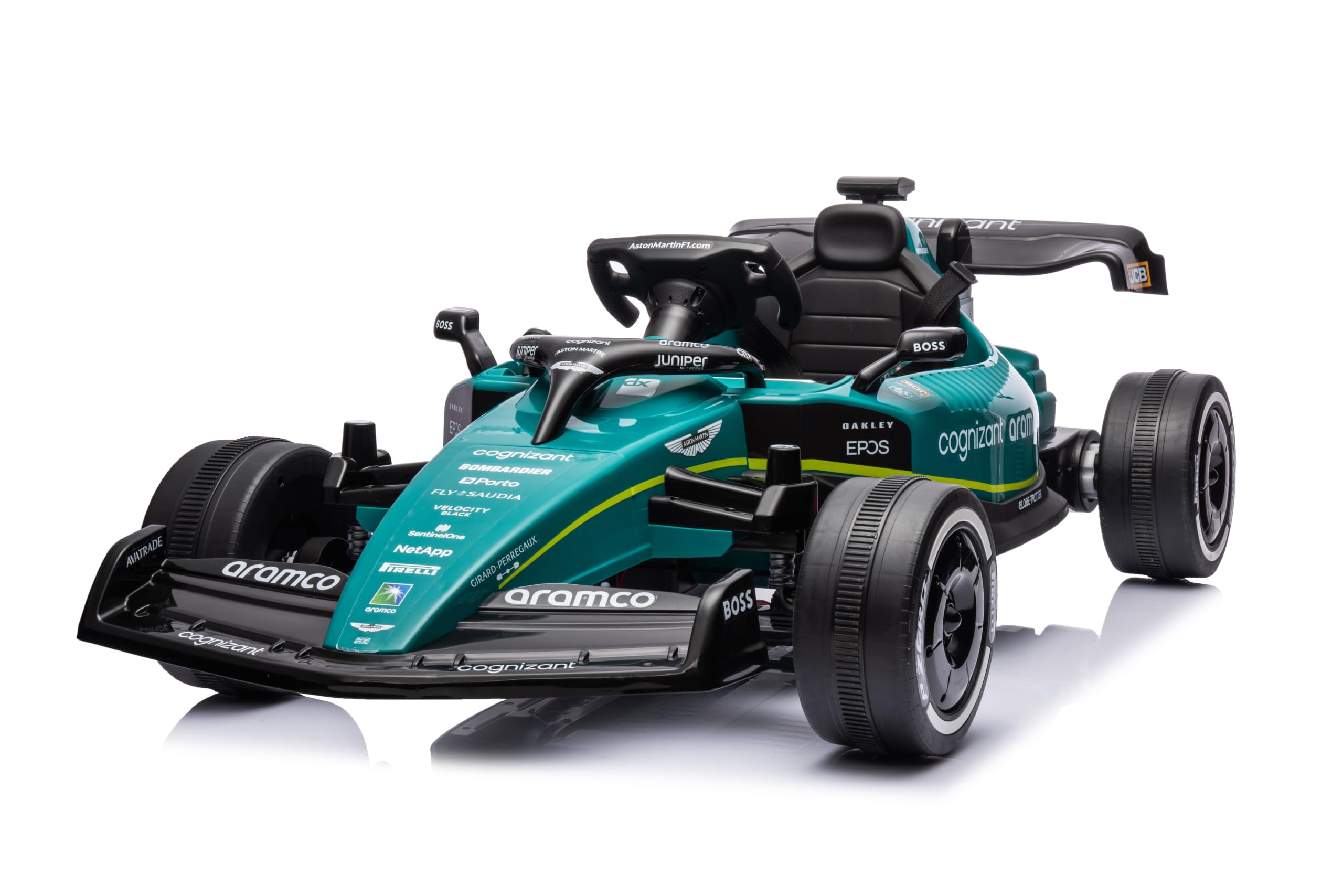 Oficjalnie licencjonowany Aston Martin AMR23 - elektryczny samochód dla dzieci (3-8 lat) - zielony