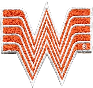 for Whataburger Single Letter Logo Patch Texas Fast Food Chenille Iron On