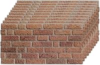 Vista 65 de IZODEKOR Paneles de pared con efecto ladrillo 3D, revestimiento, aspecto de piedra, paneles de espuma de poliestireno para sala de estar, cocina
