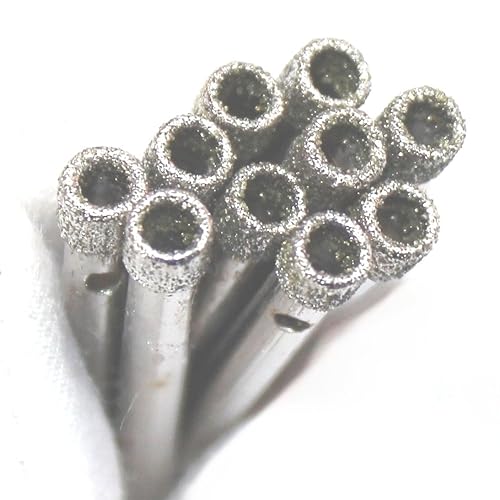 Miniatura 35 de JINGLING Broca de diamante de 0.118 in, brocas de diamante de 1/8 pulgadas, broca de vidrio, herramientas de brocas de núcleo de sierra de agujero