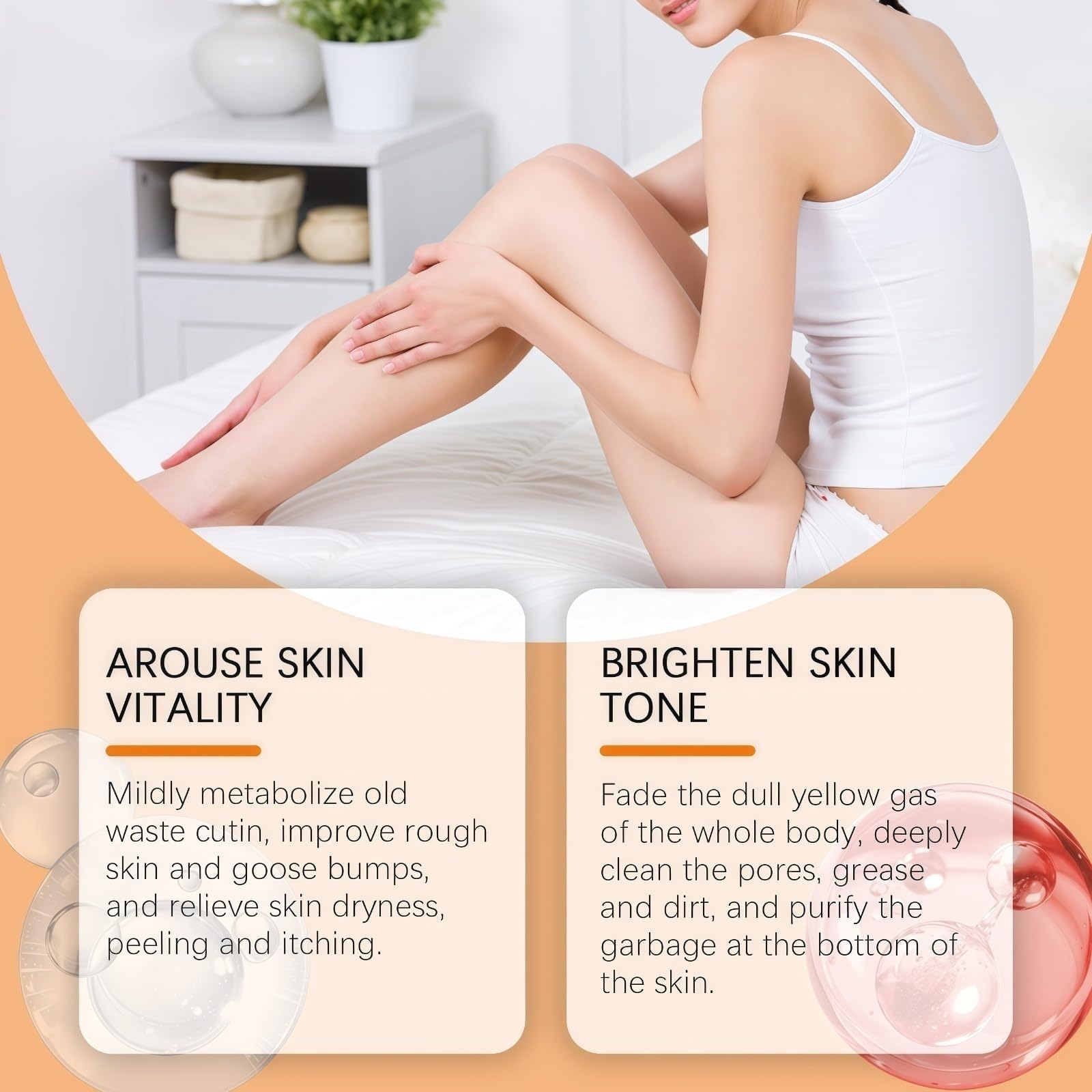 Peeling do ciała z kurkumą, witaminą C i niacynamidem - delikatny peeling do ciała i nawilżający, mydło pod prysznic i krem do twarzy z rozjaśniającym ciałem papai żel pod prysznic