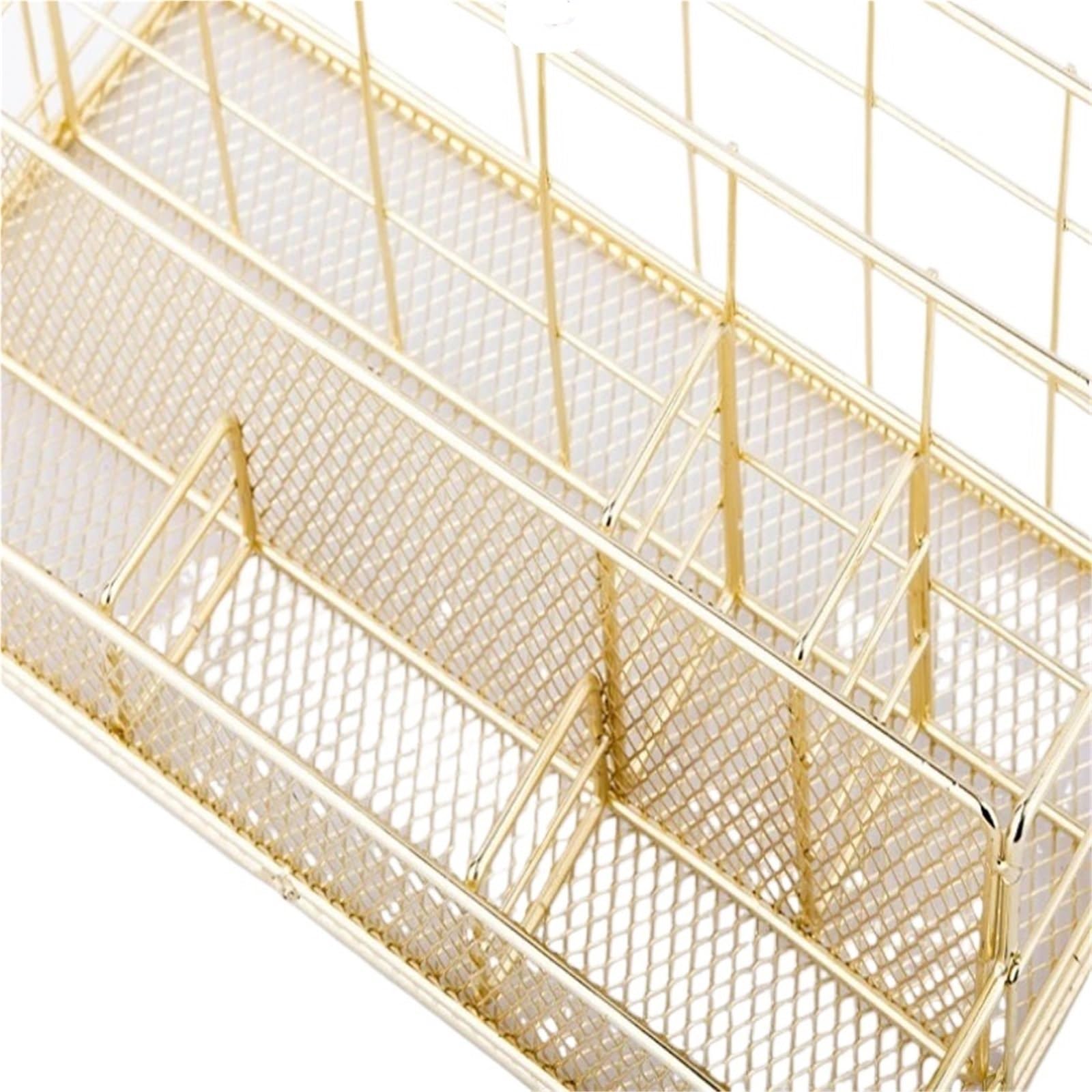 Organizer da scrivania in metallo 2 pezzi: elegante contenitore multifunzionale for ufficio, cosmetici, cancelleria, penne, graffette Per Ufficio,Casa