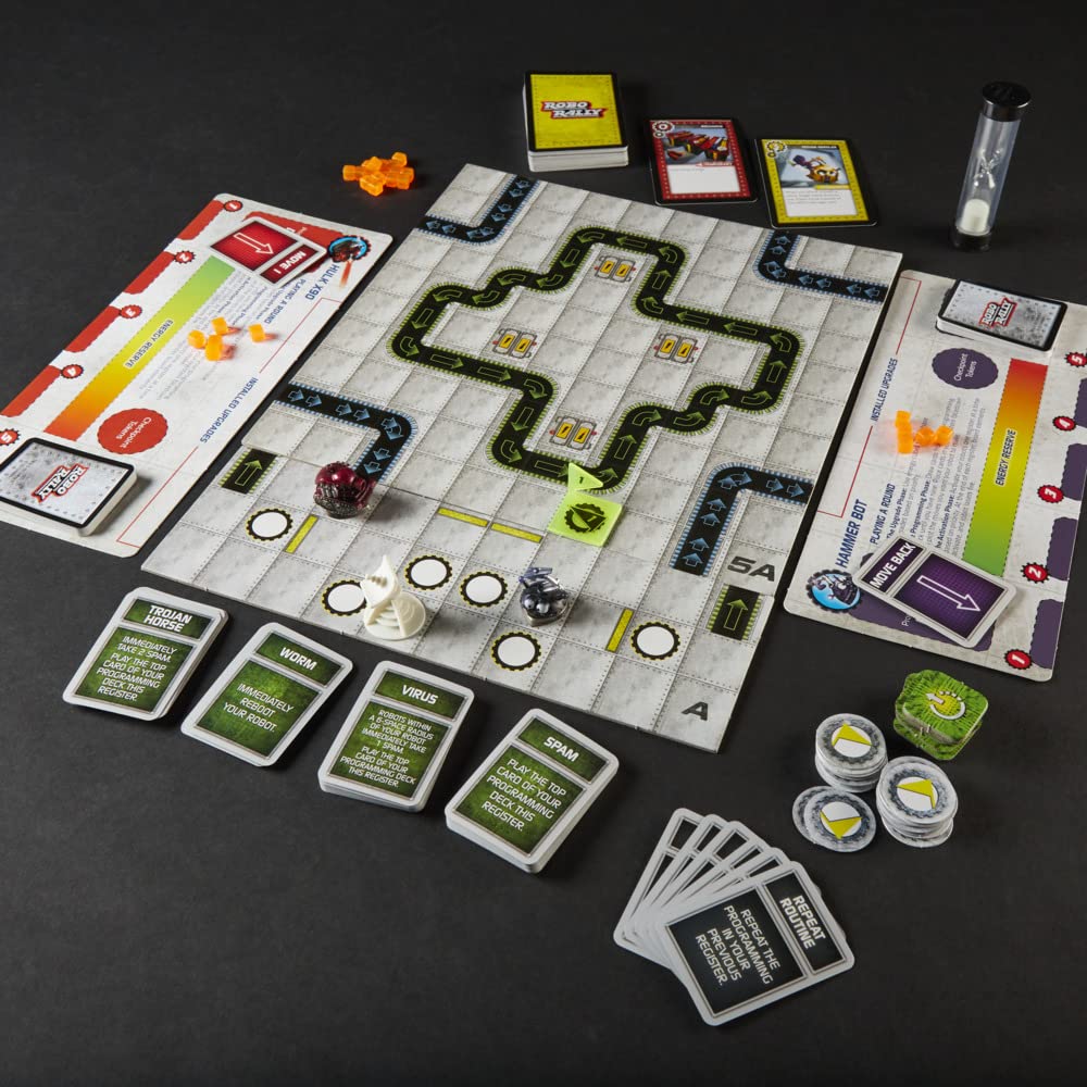Avalon Hill Robo Rally Strategic Board Game, Ages 12+, for 2-6 Players (French Version), Multi-coloured, 7.74275 Liter - Image 4