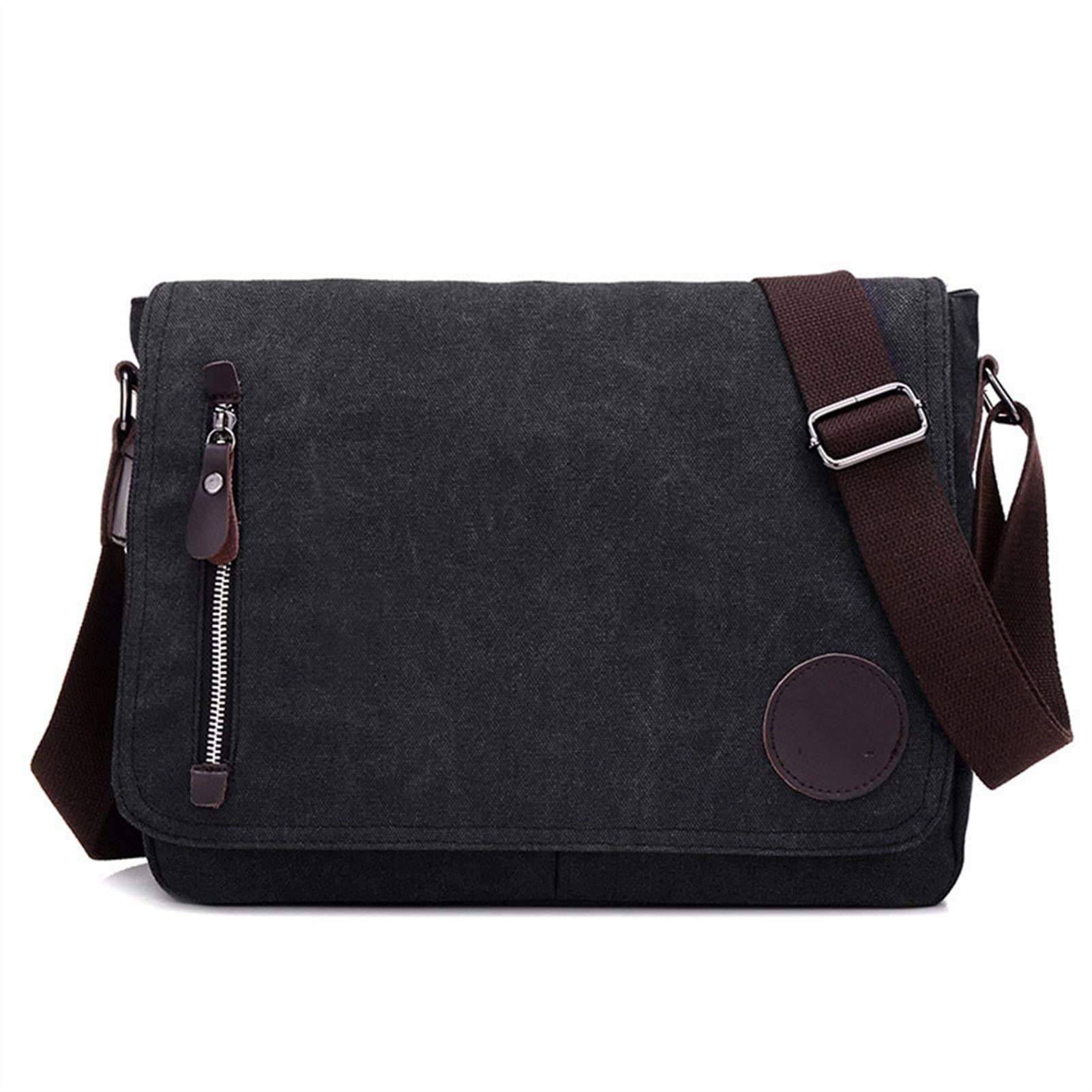 Sac messenger toile vintage décontracté unisexe sacoche épaule