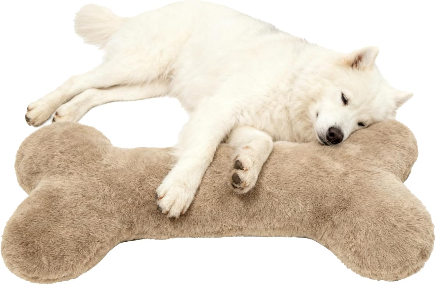 Plush Bone Toy for Dogs | 27.6 Inch Puppy Calming Pillow - Stuffed Dog Chew Pillow | for Pet Parents Trainers Animal Lovers Apartment Office Bedroom Living Room Study Crate Kennel Napping