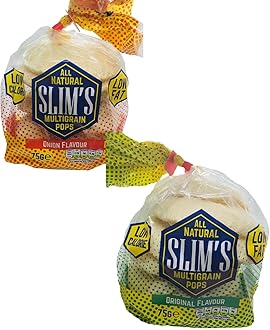 MIXED CASE (6 x ORIGINAL / 6 x ONION) ALL NATURAL SLIMS 75G MULTIGRAIN POPS