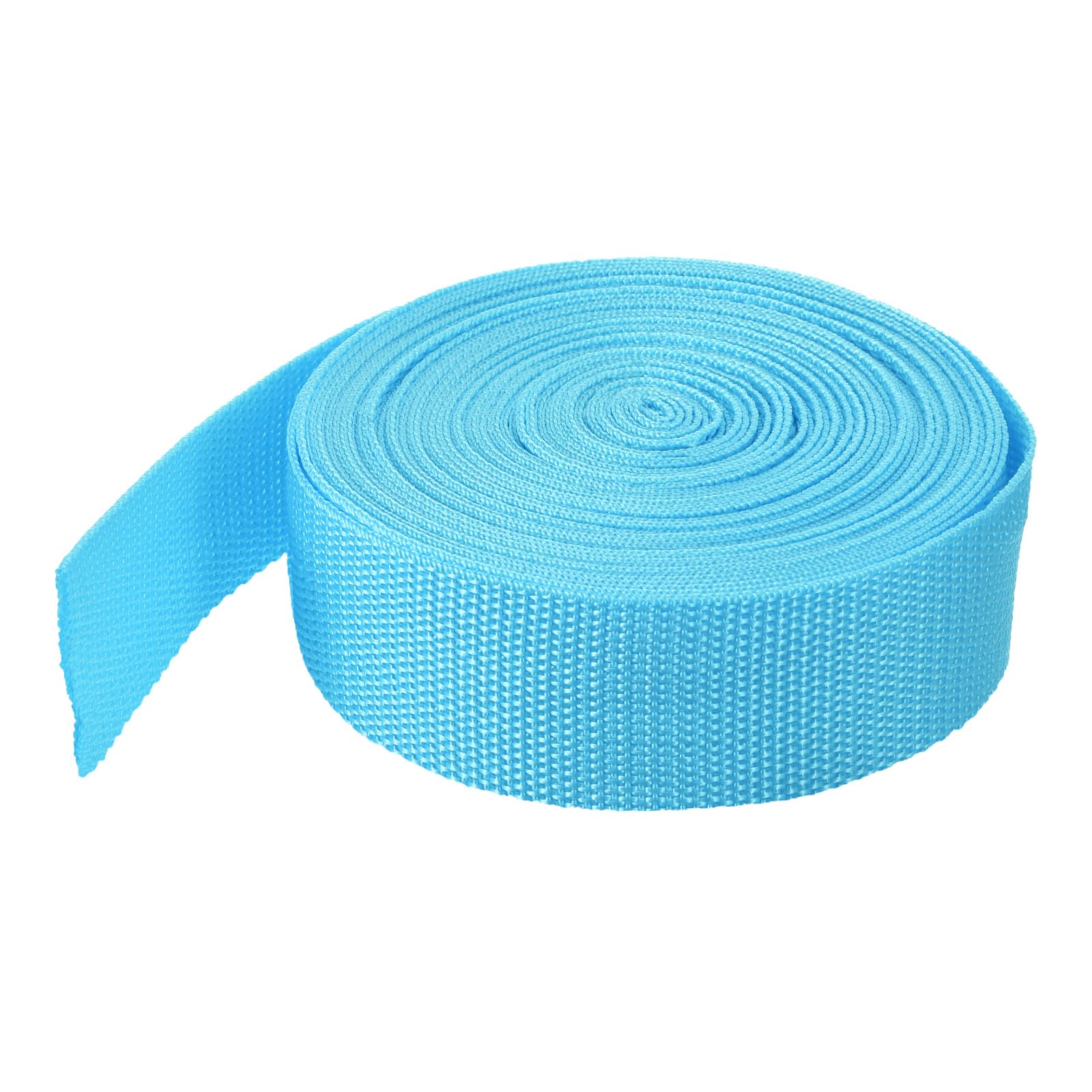 MECCANIXITY Lightweight Polypropylene Webbing Strap 0.8" 10 Yard Backpack Strapping Band Sky Blue for Outdoor Luggage Cargo Straps