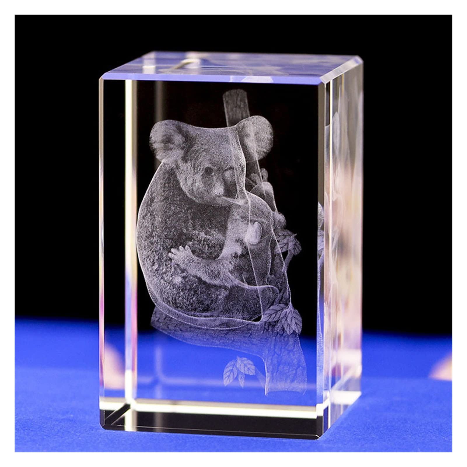 TYUTYU Transparent K9 Crystal Glass 3D Carved Animal Koala Crafts Glass Ornaments Figurines Wedding Party Gifts Home Decor Souvenir