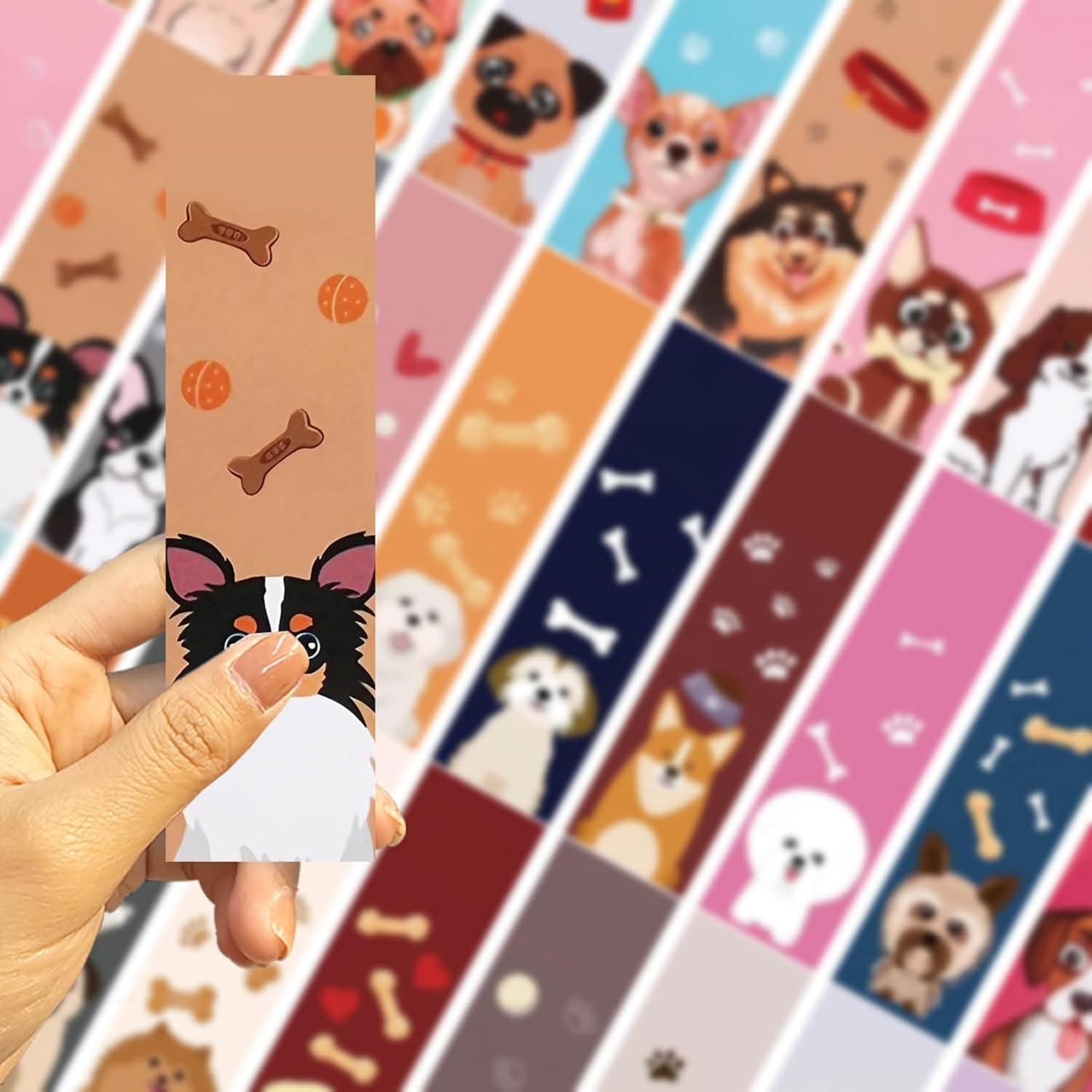 30 Pcs Dog Bookmarks for Kids Pet Theme Funny Bookmark Cute Dog Bookmark for School Office Students Teens Book Reading Lovers Classroom Favors - Image 5