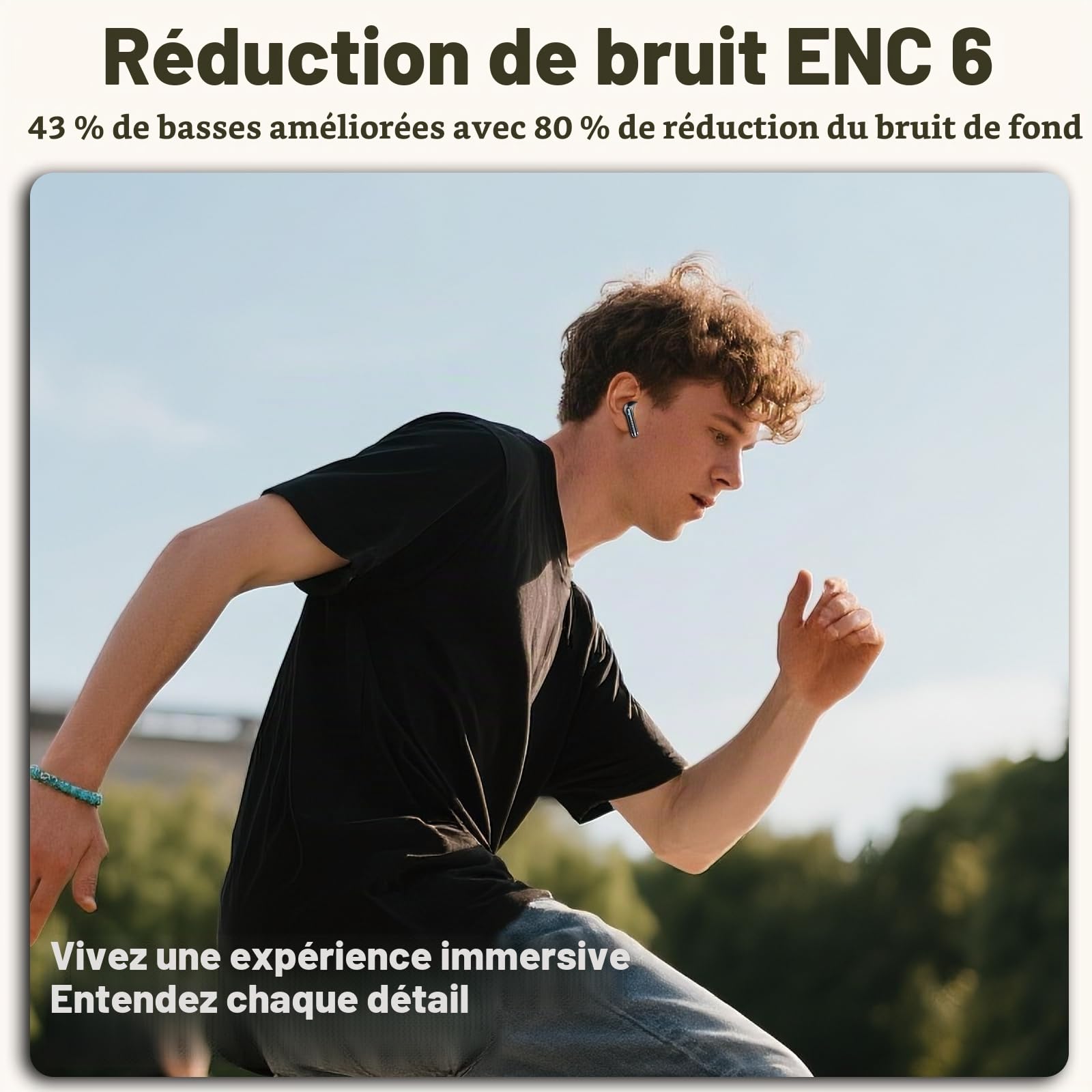 Drsaec 2026 Ecouteurs Bluetooth 5.4 sans Fil 56H avec APP